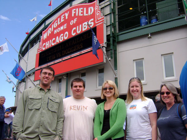 At Wrigley Field in Chicago