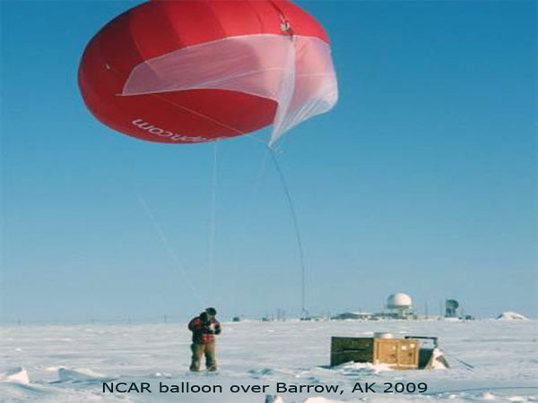 NCAR balloon over Barrow, AK 2009