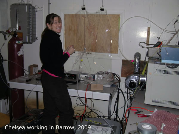 Chelsea working in Barrow, 2009