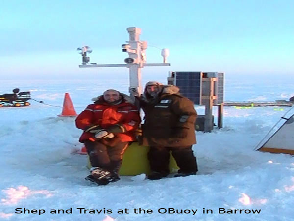 Shep and Travis at the OBuoy in Barrow